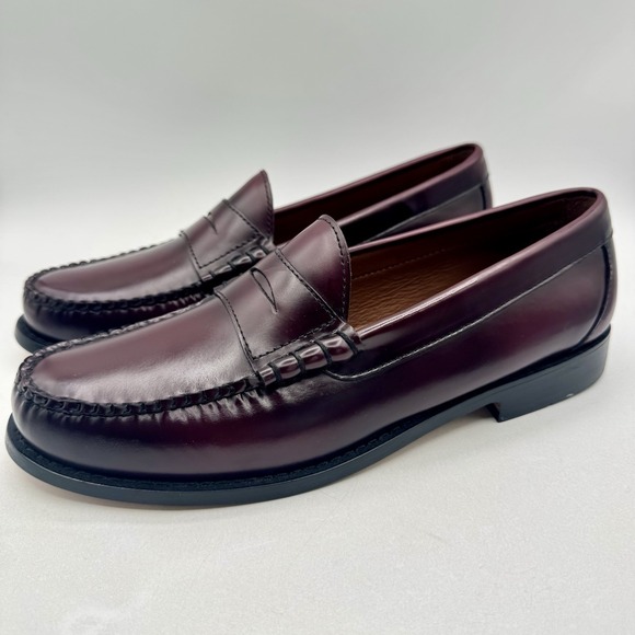 J. Crew Loafers Men\'s Size 10.5 Wine Leather Burgundy main image 14
